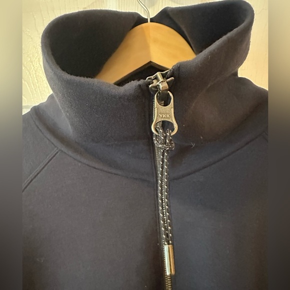 Spanx AirEssentials Quarter Zip Modal Navy Pullover Sweatshirt size 3XL - Picture 3 of 5